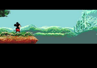 une photo d'Ã©cran de Castle of Illusion sur Sega Megadrive